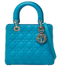 Lady Dior Medium, Leather, Blue, 15-BO-0133, S, 3*